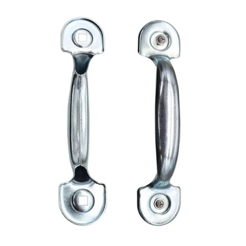 Built Tough Heavy Duty Garage Door Bottom Lift Handle Replacement 2 Pack, Solid Steel With Galvanized Finish, Corrosion Resistant