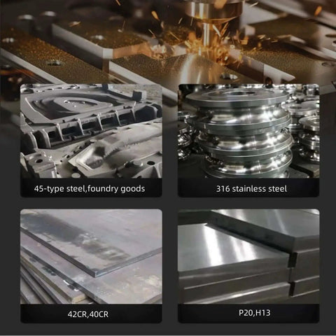 40 Piece APMT1135PDER Pro Grade Tin Coated Carbide Milling Inserts Set For BAP300R Holders on various steel types
