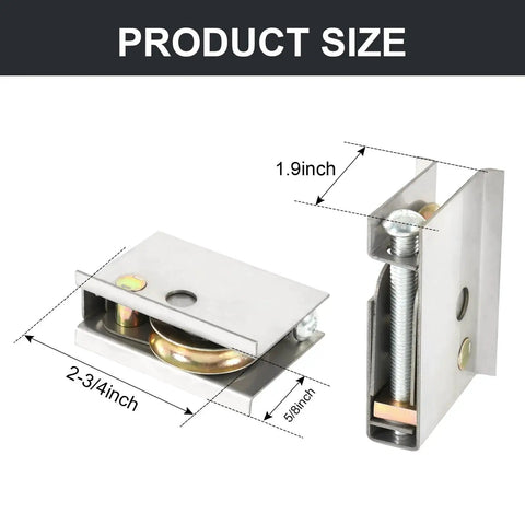 Patio Door Rollers Replacement For P Ella Sliding Doors After 1992 Pack Of 2 1 1/2 Inch Steel Ball Bearing Adjustable Height