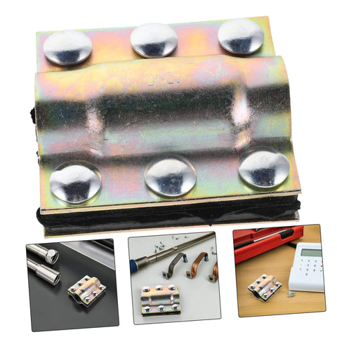 Heavy Duty Plumbing Leak Repair Clamp For Water Pipes, Quick Install Pipe Clamp Tool shown with screws and components