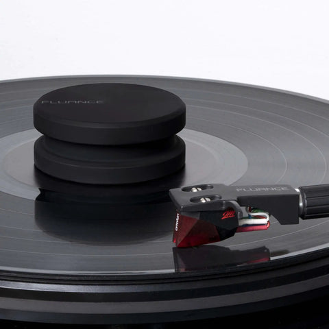 High Mass Vinyl Record Stabilizer 760 Gram Steel Weight With Anti Resonance Rubberized Coating on turntable platter