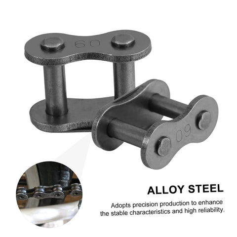 10 Pieces Heavy Duty Roller Chain Connecting Links Set For Chain Connectors And Roller Chains In Steel Connecting Link Buckle