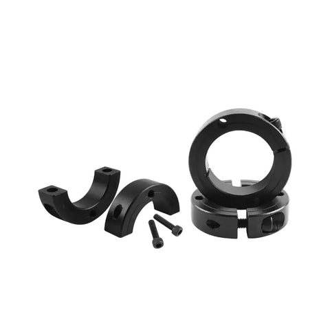 4-Pack Shaft Collar 1" Bore, 1045 Steel Double Split Clamp-On Shaft Collars Style, 1-3/4" OD, 1/2" Thickness, with M4 Set Screws