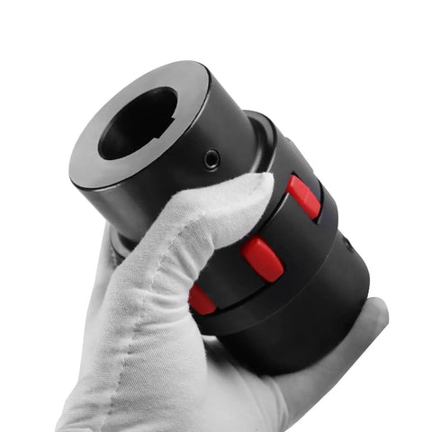 Beefy 45 Steel Flexible Elastic Shaft Coupling XL1 D40 L66 Bore 15 To 19mm Type Jaw Coupling with elastomeric spider in hand