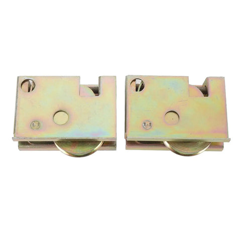 Two-pack of sliding patio door roller replacements with steel ball bearings for high strength and smooth, quiet operation.
