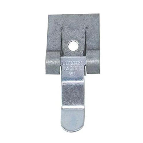 Snap Fasteners For Access Doors And Panels Steel Flush Mount Hold Down Clips 4 Pack, 1.05 Inch Wide, front view of panel retainer clip
