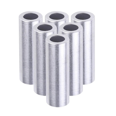 10 Pack Steel Spacers 3/8 Inch Inner Diameter 1/2 Inch Outer Diameter 1-1/2 Inch Length Round Bushing Screw Standoff Spacer
