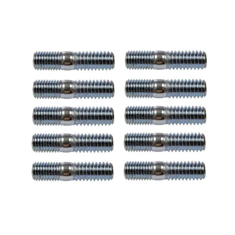 Steel Multi Purpose Stud Set 5 16 18 And 5 16 24 Thread Sizes 10 Pieces Bolts displayed against a white background.