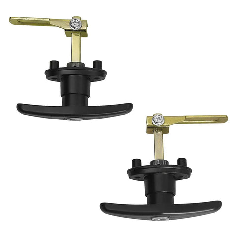 Steel T Handle Cam Locking Cams for T and L Handle Locks on Truck Canopies and RV Camper Tops, Universal Replacement Pack of 2 with Right and Left Hand Fit