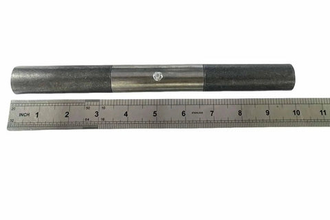 10 Inch Weld On Trailer Ramp Hinge Heavy Duty Greaseable Ramp Door Hinges 2 Pack next to ruler for scale