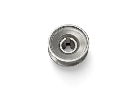 Top view of General Purpose Rugged V Groove Drive Pulley for Power Transmission Two Inch Outer Diameter Inner Diameter Five Eighths Inch