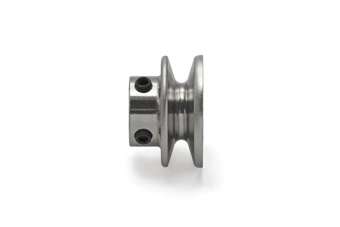 Side view of General Purpose Rugged V Groove Drive Pulley For Power Transmission Two Inch Outer Diameter Inner Diameter Five Eighths Inch