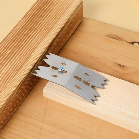Stainless Steel Workholding Dogs Set for Router Sled and CNC Hold Down on wood, showcasing 6 piece multi surface anchoring kit.