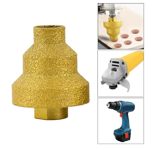 Step Drill Bit Set 20 35 50mm 3 Pack Pro Grade Cone Drill Bits For Metal Wood Concrete Tile Marble And Engineered Stone Multilayer Cone Reamer