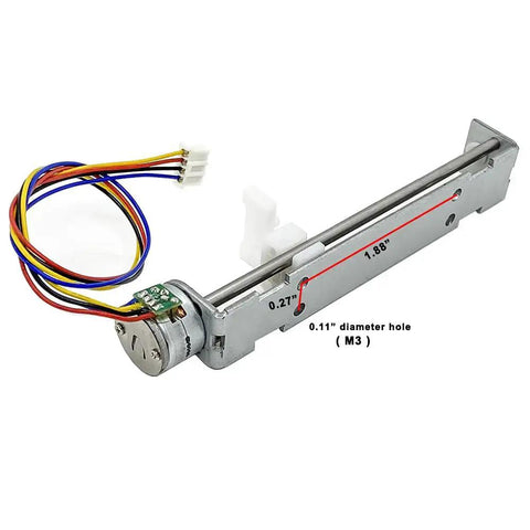 DC 5V 9V 12V Two Phase Four Wire Stepper Motor Linear Rail Kit with 90mm Stroke Lead Screw Linear Stage Actuator Nut Slider