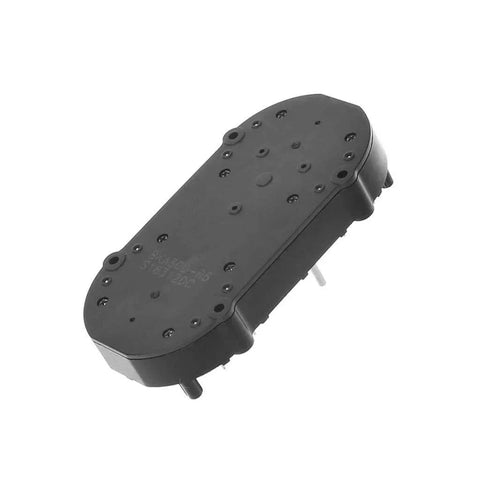 Stepper Rotation Motor 270 Degrees Auto Instrument Machine, 2.9 x 5.9cm, Black, shown in side view, rectangular shape.