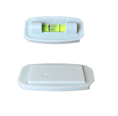 Stick On RV Bubble Level Two Pack Multipurpose For RV Camper And Trailer Never Fade White 1 Inch Level Strips
