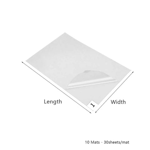 Sticky Mats For Cleanrooms And Laboratories 60 By 90 Cm 10 Pack 300 Sheet Adhesive Debris Mats For Construction Hospitals And Labs