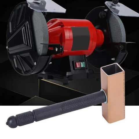 Stone Dresser Disc Wheel Abrasive Tool with Anti Slip Handle Small Lightweight Metal Alloy for precise shaping on grinding wheels