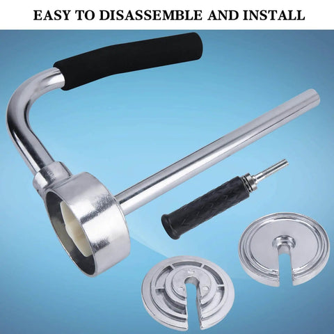 Industrial Stretch Wrap Dispenser With Built In Cutter For Easy Pallet Wrapping Adjustable 12 To 20 Inch Handle components shown