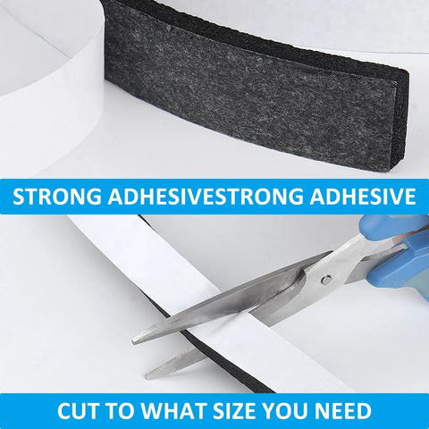 DGSL foam insulation tape, black foam weather stripping for doors and windows, 1/2 in x 1/4 in
