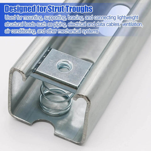 Durable 3/8 inch 16 thread strut channel nuts with zinc plating offer corrosion resistance and reliable, secure fittings