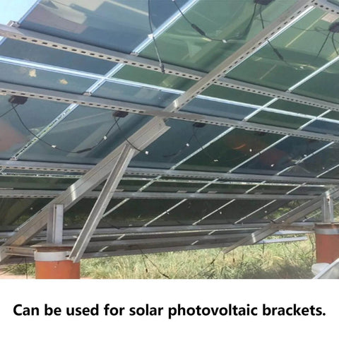 ✝️ Strut Channel Trolley Track, 57 in (4.75 ft) 1-5/8" x 1-5/8", 12 Gauge Steel U-Channel, Galvanized Finish, Slotted Back used in solar installation