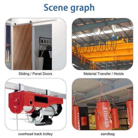 Universal One And Five Eighths Inch Strut Channel Trolley Track Hanger Bracket used for doors, hoists, trolley, sandbag
