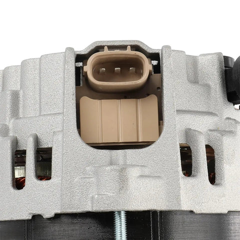 Close-up of connector on Beefed Up 130A High Output Alternator Replacement For Subaru Crosstrek 2016 2017 2.0L Base Limited Premium
