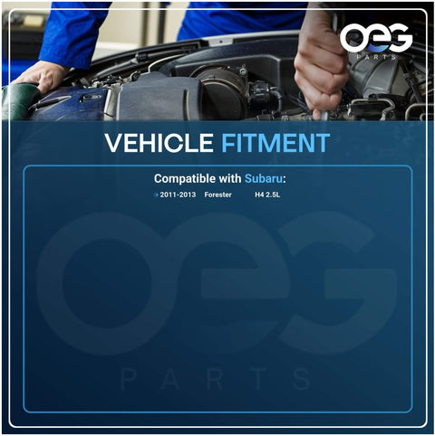 Mechanic working on Subaru Forester engine, compatible with New 12V 110A Alternator For Subaru Forester 2.5L H4 2011 2012 2013 Drop In Replacement With Clockwise Rotation IR IF Regulator S6 Pulley No Mounting Hardware Included Replacements For 23700 AA700 23700 AA701 A002TL0091 A002TL0091A.