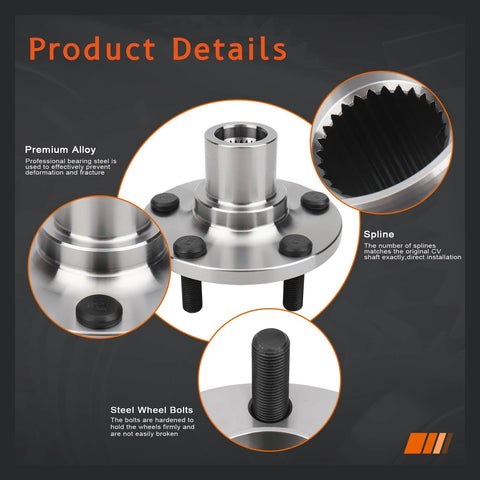 Front Wheel Hub And Bearing Assembly For Subaru Baja Forester Impreza Legacy And Outback 5 Lug Compatible With 1990 2008
