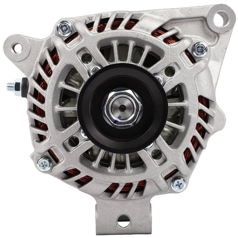 Front view of Beefy 110 Amp 12V Alternator For Subaru Impreza 2012 2014 And XV Crosstrek 2013 2014 With OE 11631N 11631 A2TL0291 A2TL0291A 23700-AA720 Replacement Part
