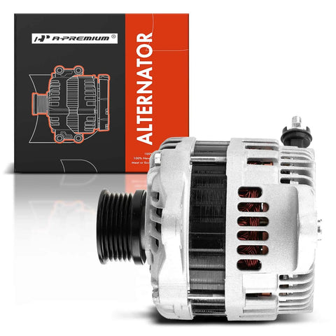 Beefy 130 Amp 12V Alternator For Subaru Tribeca 2008 2009 H6 3.6L With Six Groove Pulley Clockwise Rotation Replacement Part