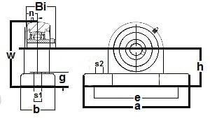 SUCP-202-15m-PBT Stainless Steel Pillow Block 15mm Mounted Bearings - VXB Ball Bearings