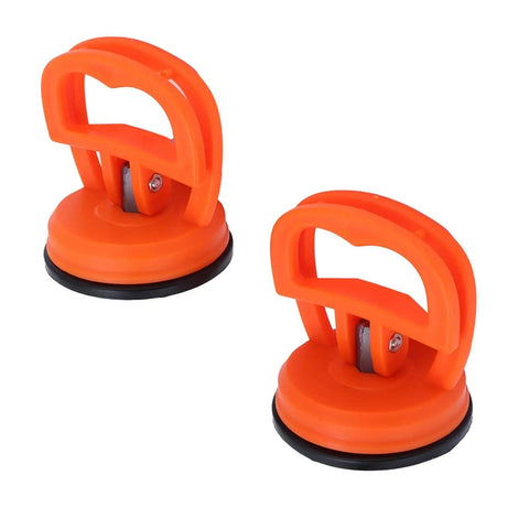 Two Pack Suction Cup Lifter Set For Glass Tiles And Mirrors, Heavy Duty Vacuum Lifter With Easy Clamp Handles, 2.6x2.2 Inch Gripping Cups