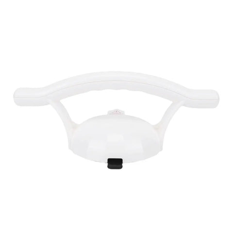 Front view of Heavy Duty Suction Grab Bar For Tub And Shower With Red Pressure Warning Line And Vacuum Lock Design Stays Put No Slip Grip