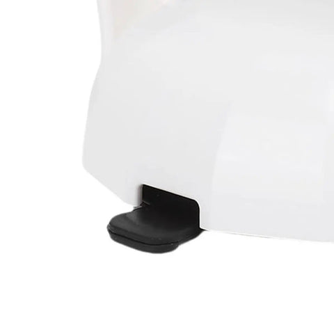 Close-up of Heavy Duty Suction Grab Bar For Tub And Shower With Red Pressure Warning Line And Vacuum Lock Design Stays Put No Slip Grip