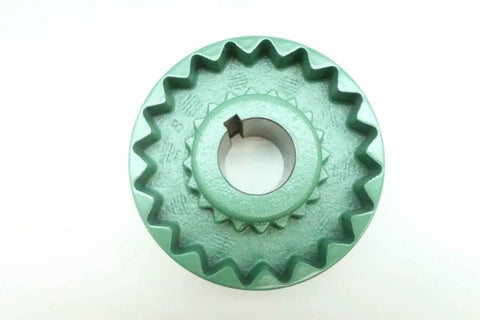 Front view of Sure-Flex Flange Coupling 1-1/8 Inch Bore By TB Woods 6S118 For Smooth Power Transmission Flexible Shaft Joint Pro Grade Industrial Replacement Part Kit.