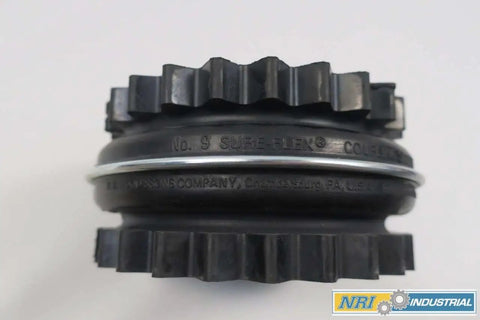 Side view of Sure Flex Sleeve 9E No 9 D572845 for TB Woods 9 Series couplings replacement part, industrial power transmission.