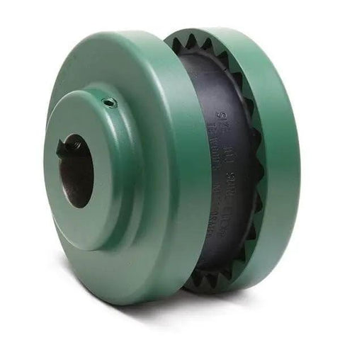 Sure-Flex Sleeve Coupling Insert Tb Woods 8JES EPDM Rubber 1-Piece Split Size 8 with green housing and black insert