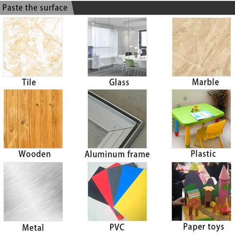 Surface compatibility for Foam Insulation Tape Self Adhesive, 1/2In x 1/4In x 33Ft Weather Stripping for Doors and Windows.
