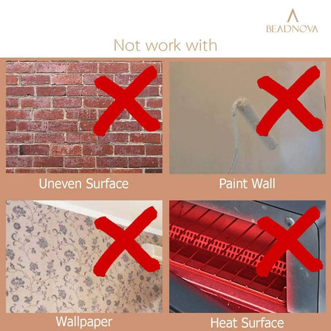 Clear Rubber Cabinet Bumpers not for uneven, painted, wallpaper, or heat surfaces