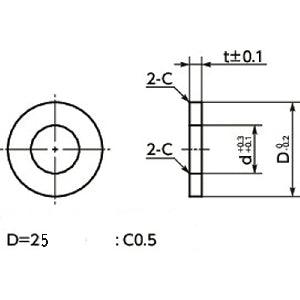 SWAS-10-25-3-AW NBK Stainless Steel Adjust Metal Washer -Made in Japan-Pack of 10 - VXB Ball Bearings