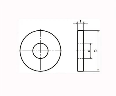 SWF-10 NBK High Intensity Flat Washers - Made in Japan - Pack of One - VXB Ball Bearings