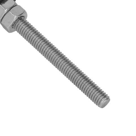 Close-up of M6 threaded rod from Swivel Leveling Mounts Pack Of 2 M6 Thread Furniture Glide With Adjustable 50mm Height And 30mm Base Nylon.