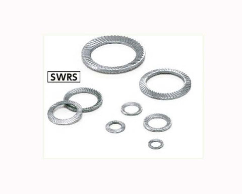 SWRS-6 NBK Ribbed Lock Washers - Steel NBK Lock Washers Pack of 10 Washers Made in Japan - VXB Ball Bearings