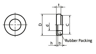 SWS-10-E NBK Japan Seal Washer - Pack of 5 - VXB Ball Bearings