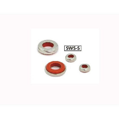 SWS-10-S NBK Seal washer - Rubber Packing Silicone rubber NBK Washers Pack of 5 Washers Made in Japan - VXB Ball Bearings