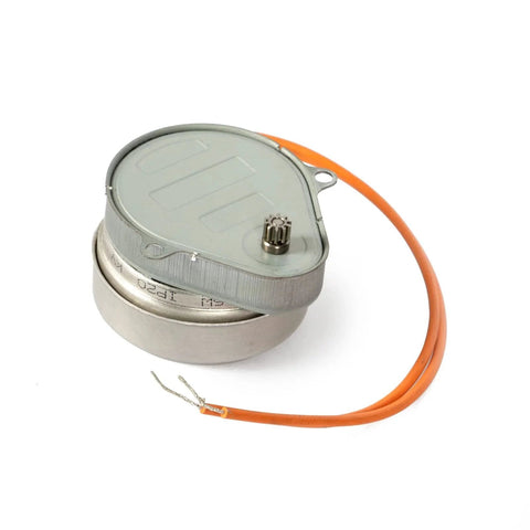 Synchron Motor 24V 4RPM Replacement for Honeywell Motor 802360JA with orange wiring, designed for Honeywell V8043/8044 Zone Valve Control.