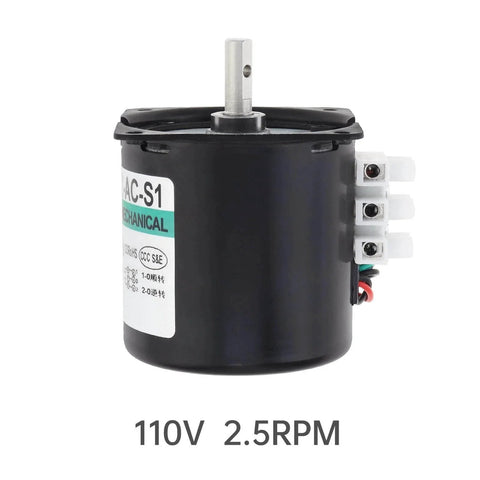 2.5RPM Synchronous Gear Motor, AC Motors 110V 60KTYZ CW/CCW High Torque Permanent Magnet Micro Electric Motor, front view
